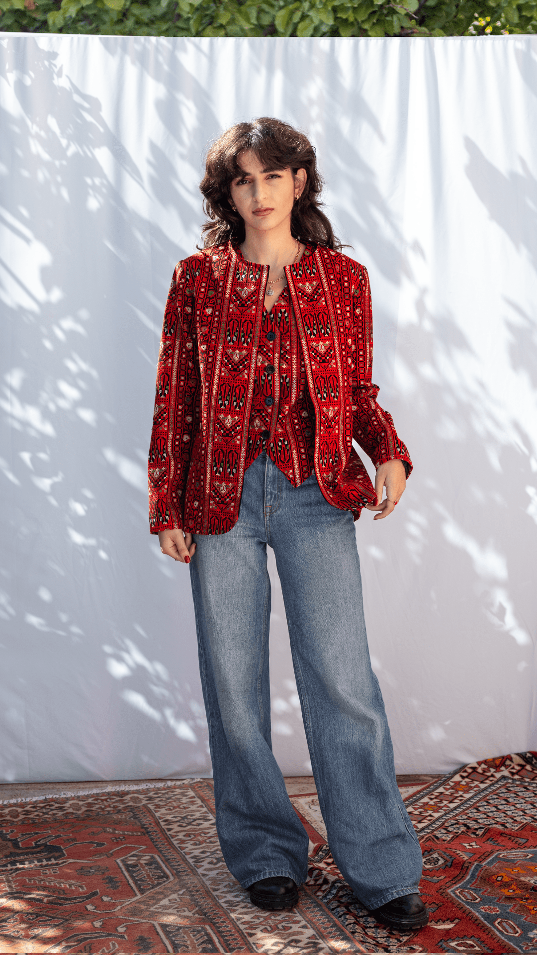 Heavy Embroidered Blazer - Deerah