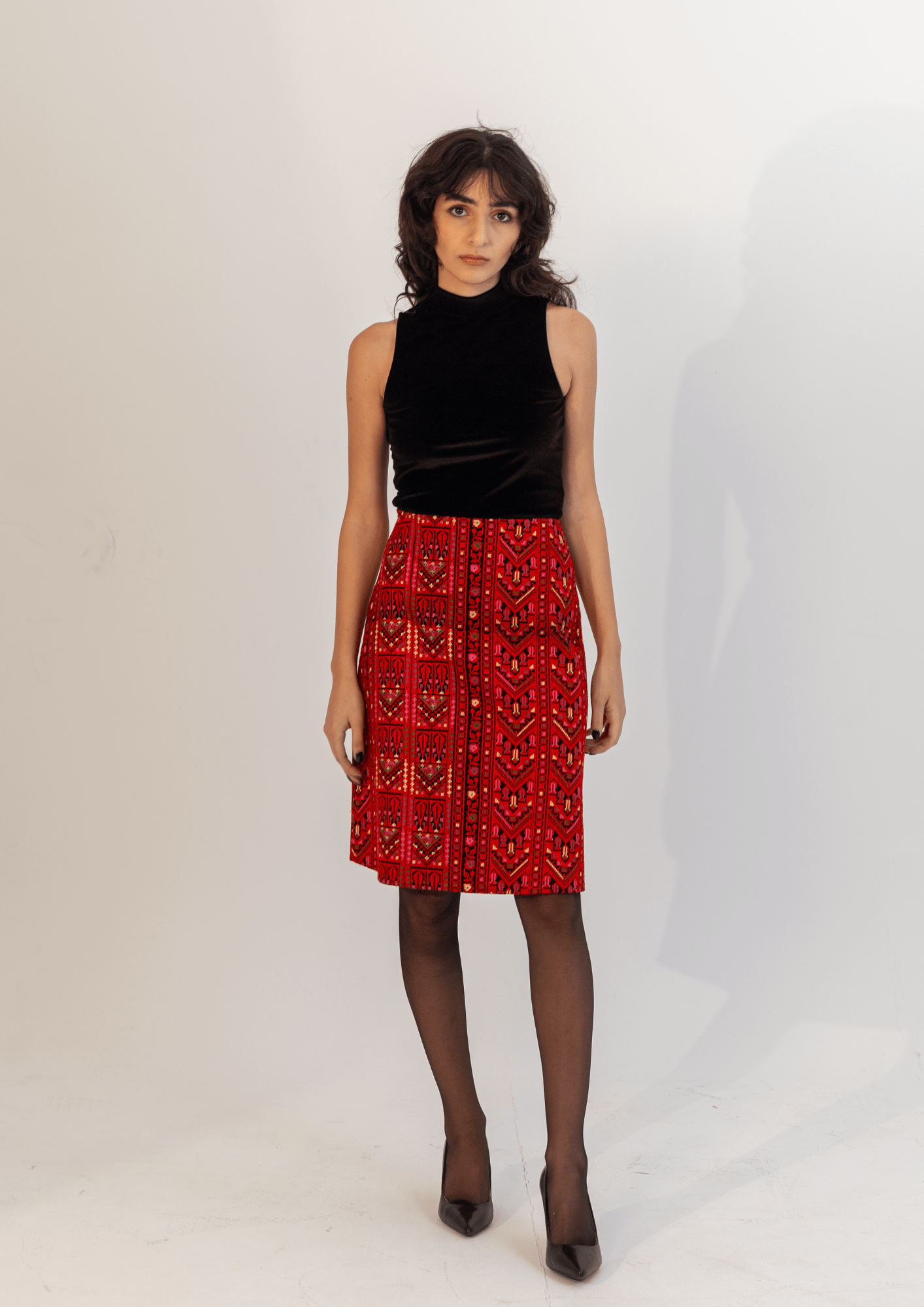 Heavy Embroidered Skirt - Deerah