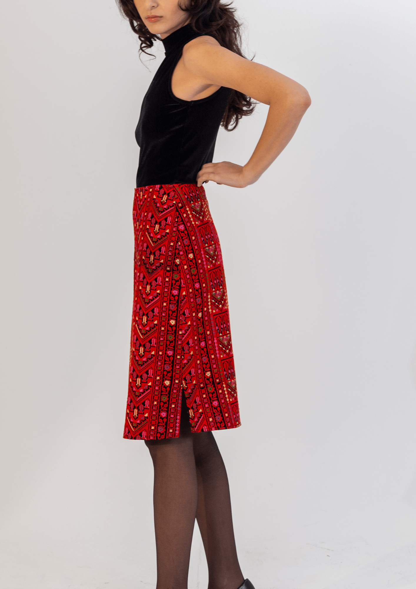 Heavy Embroidered Skirt - Deerah