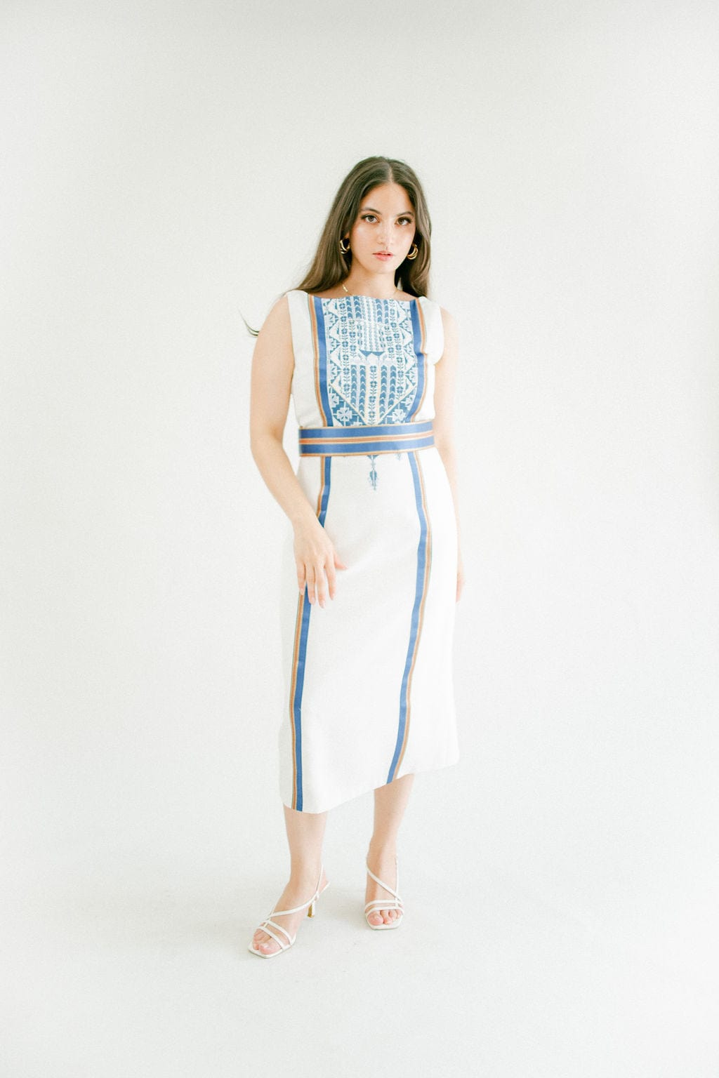 Samar - Hand Embroidered Saya Palestinian Dress - Deerah