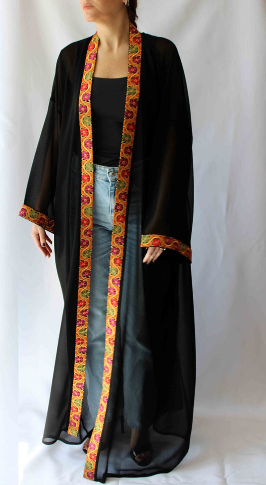 Sandra Embroidered Abaya - Deerah