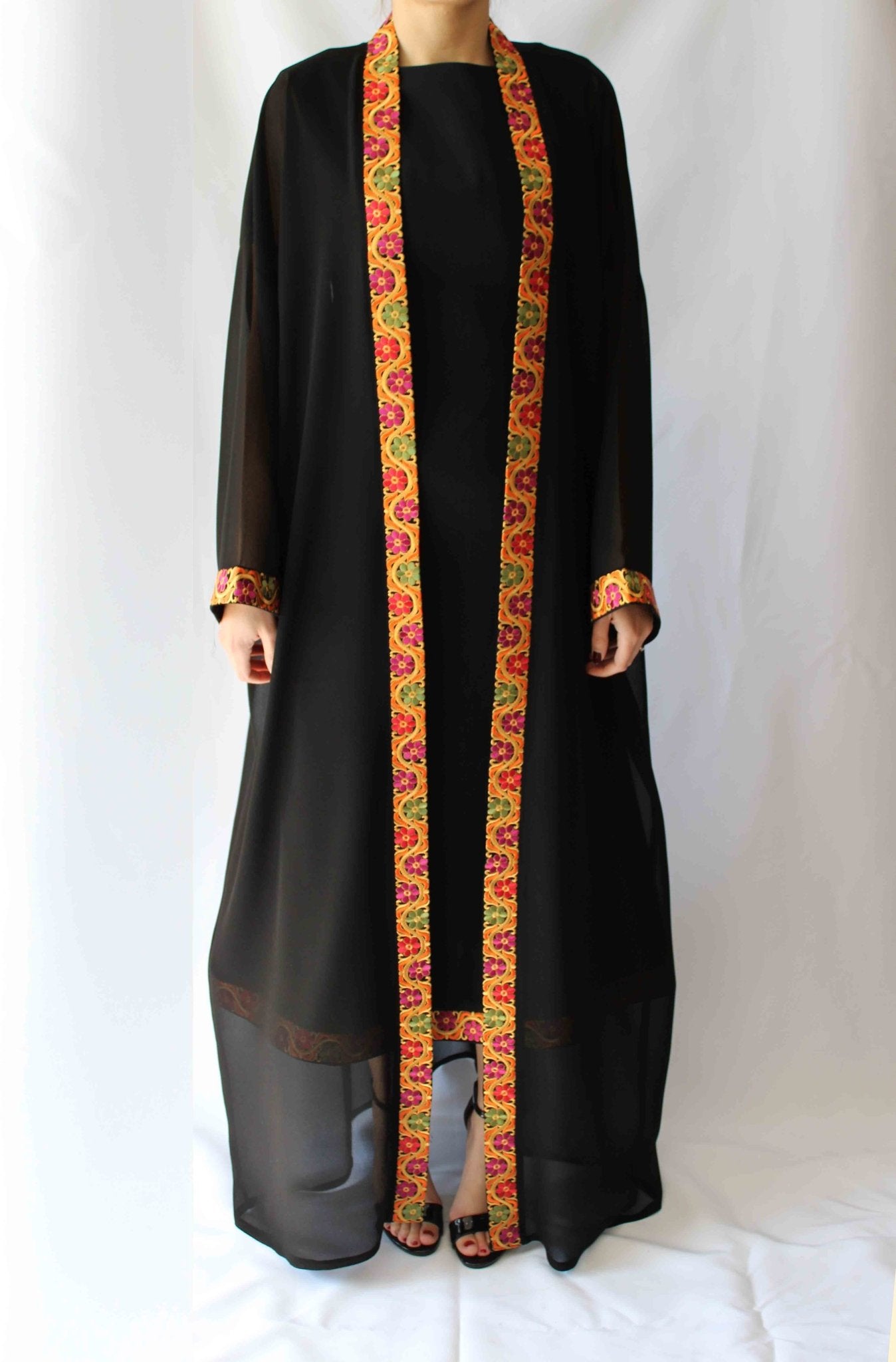 Sandra Embroidered Abaya - Deerah