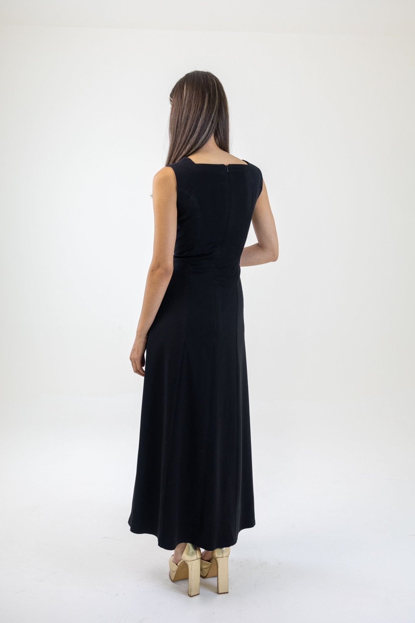Square - neck Dress - Deerah