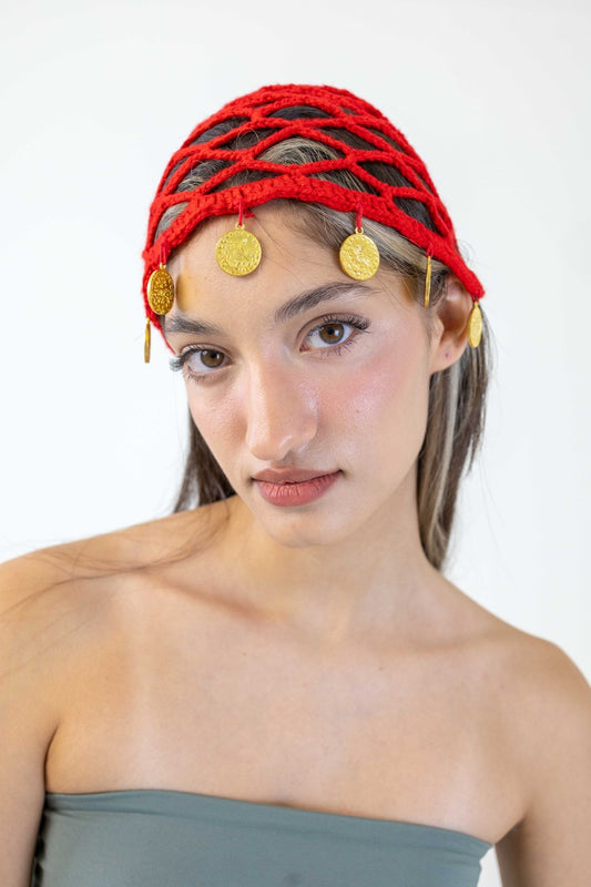 Tantour - Hand Knitted Headpiece - Deerah