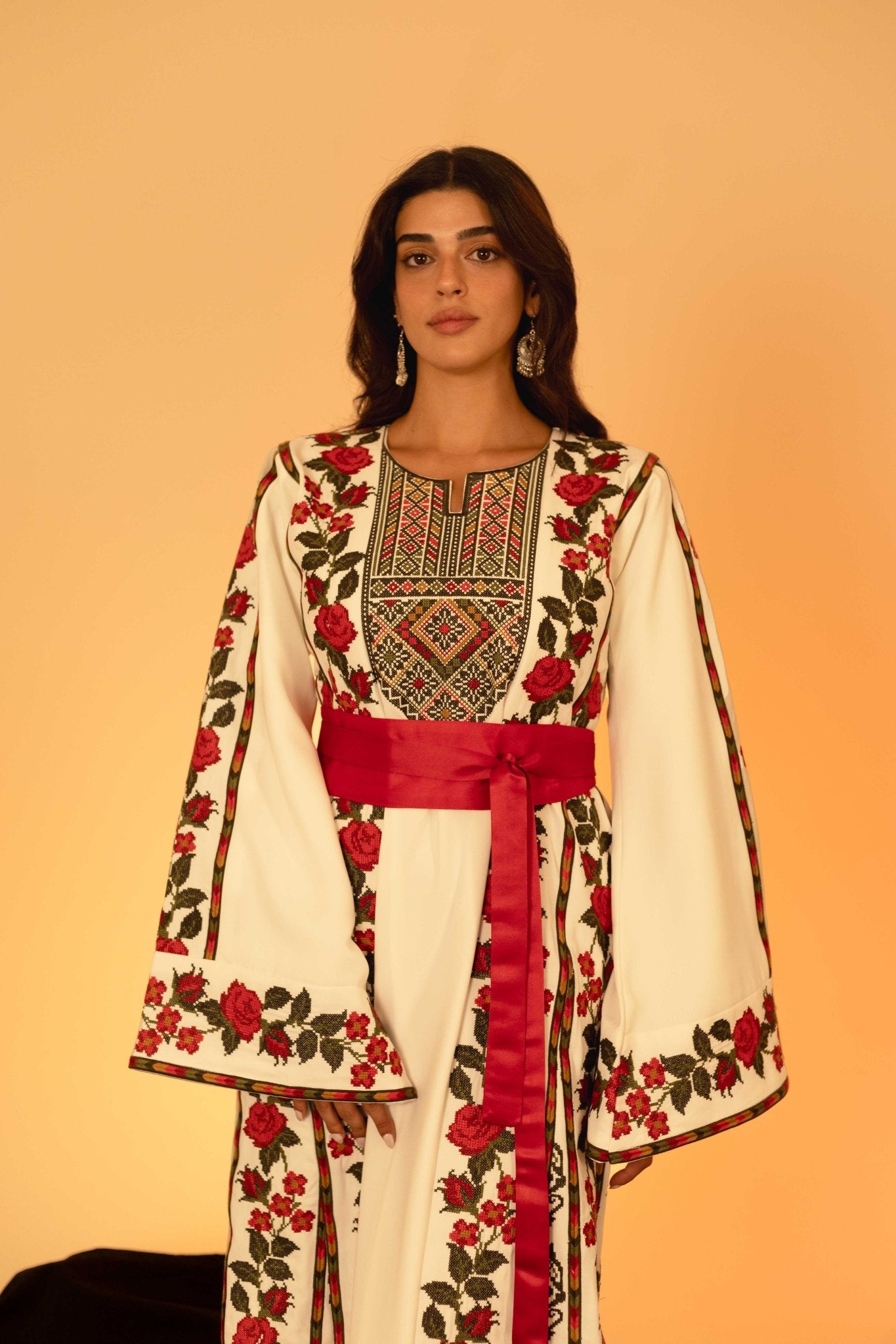 The Floral Palestinian Thobe - Deerah