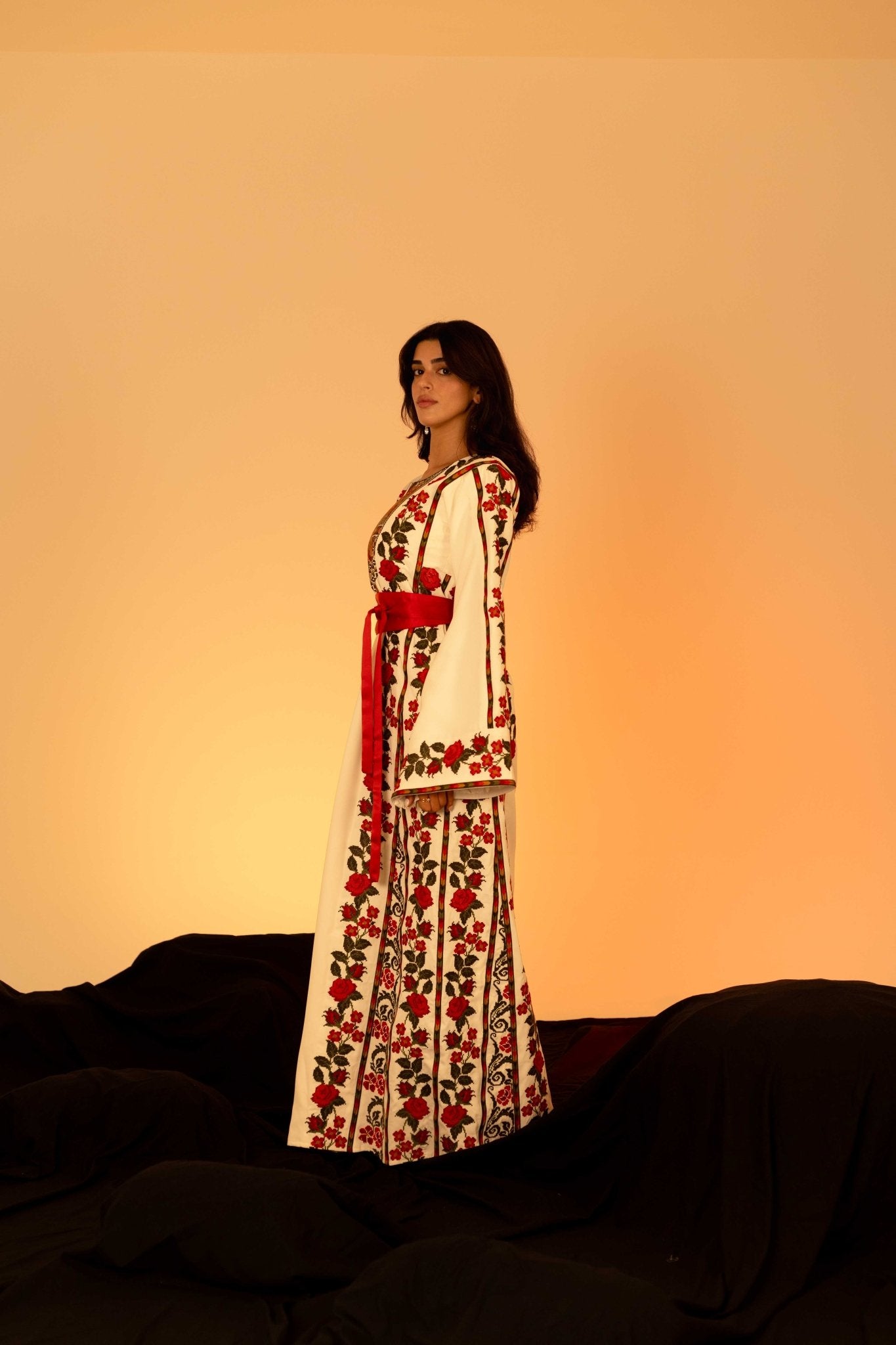 The Floral Palestinian Thobe - Deerah