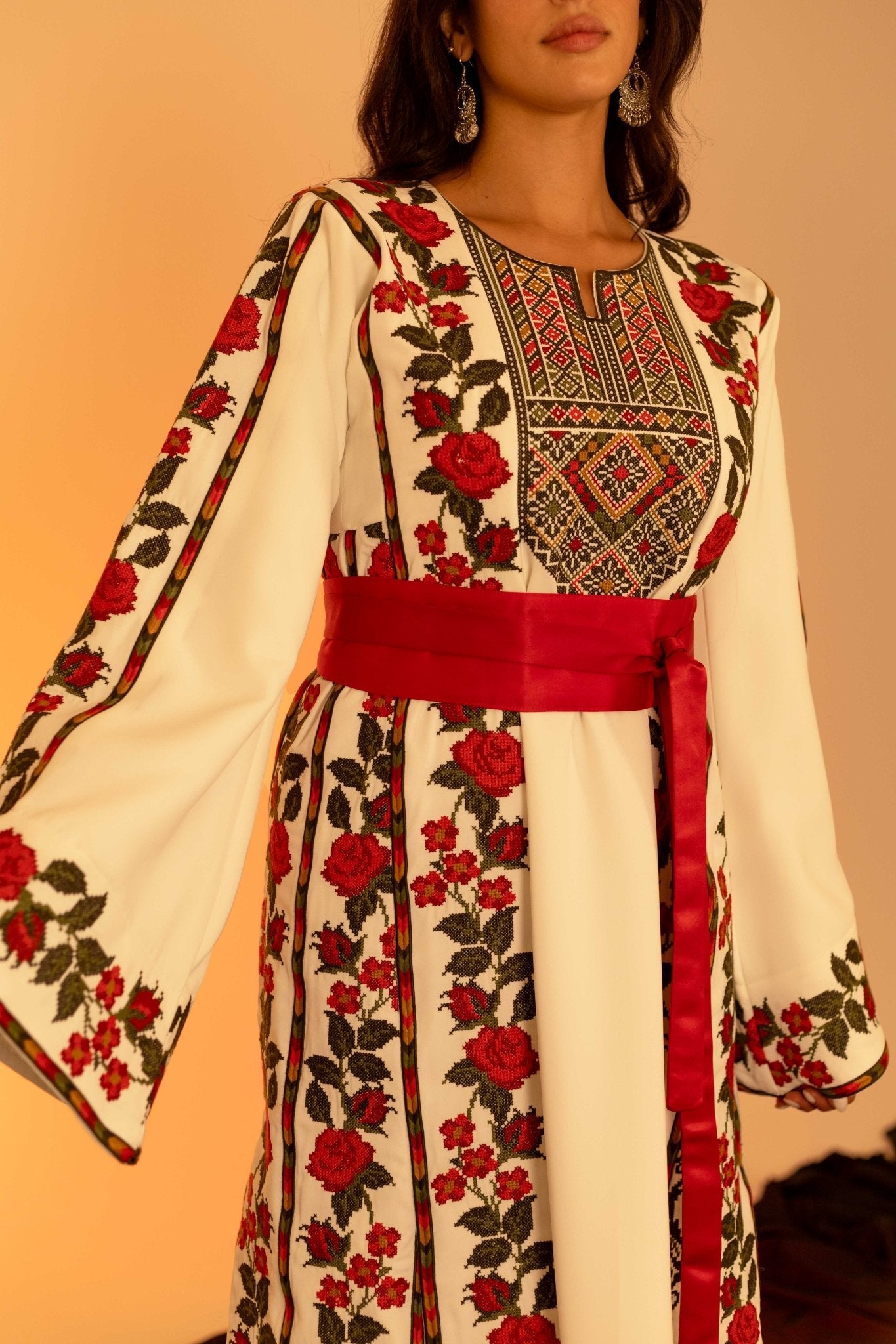 The Floral Palestinian Thobe - Deerah