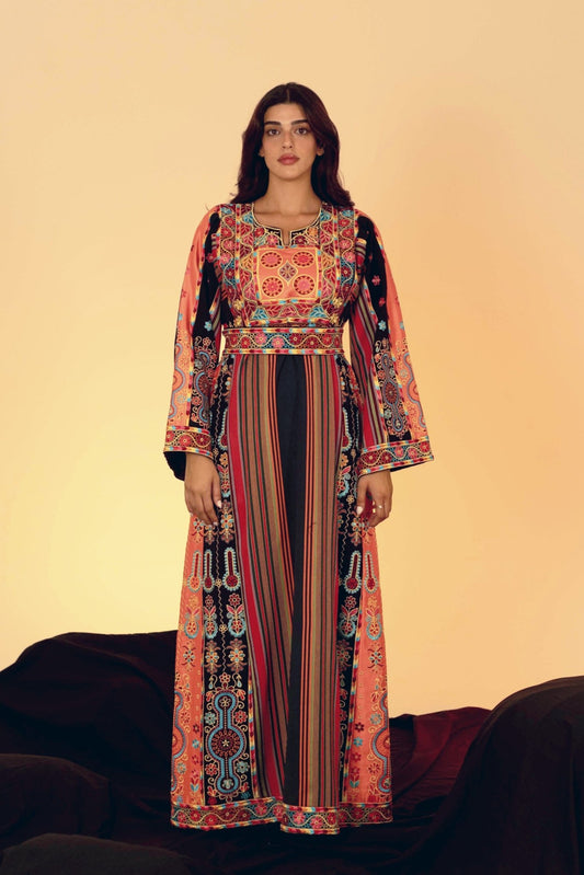 The Majdalawi Traditional Palestinian Thobe Dress - Deerah