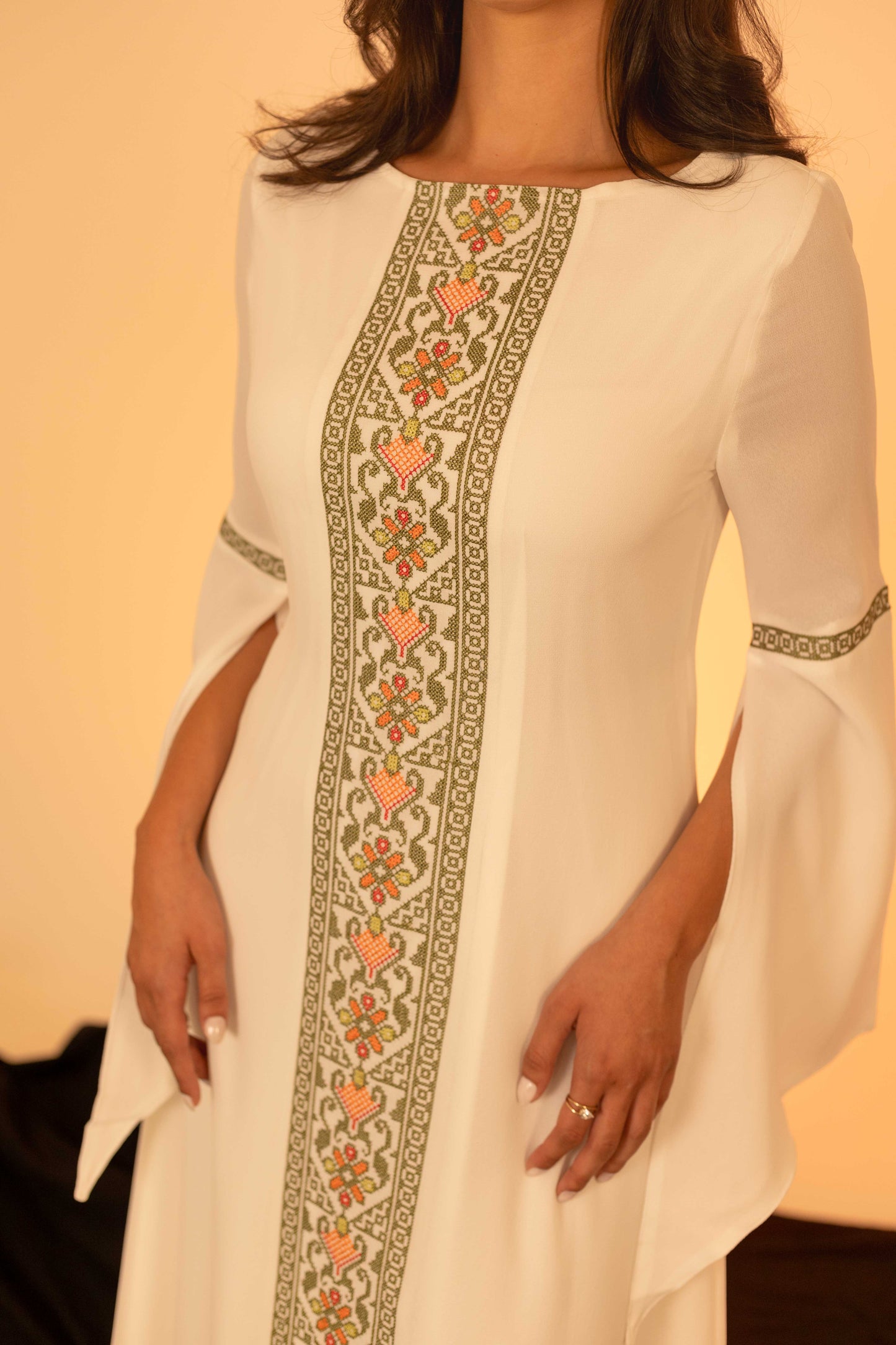 White Butterfly Dress Deerah
