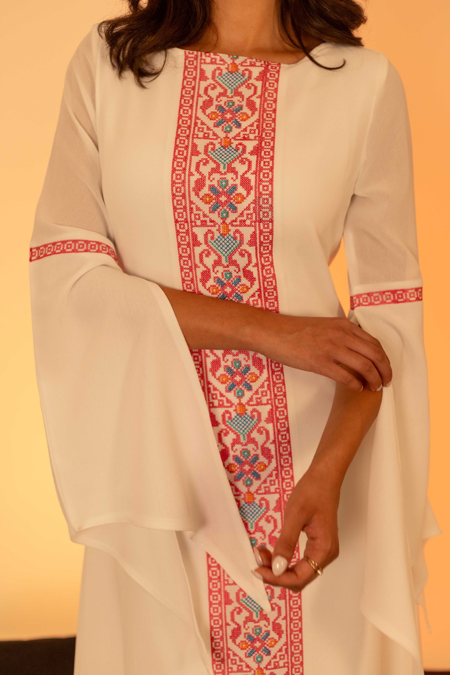 White Butterfly Dress Deerah