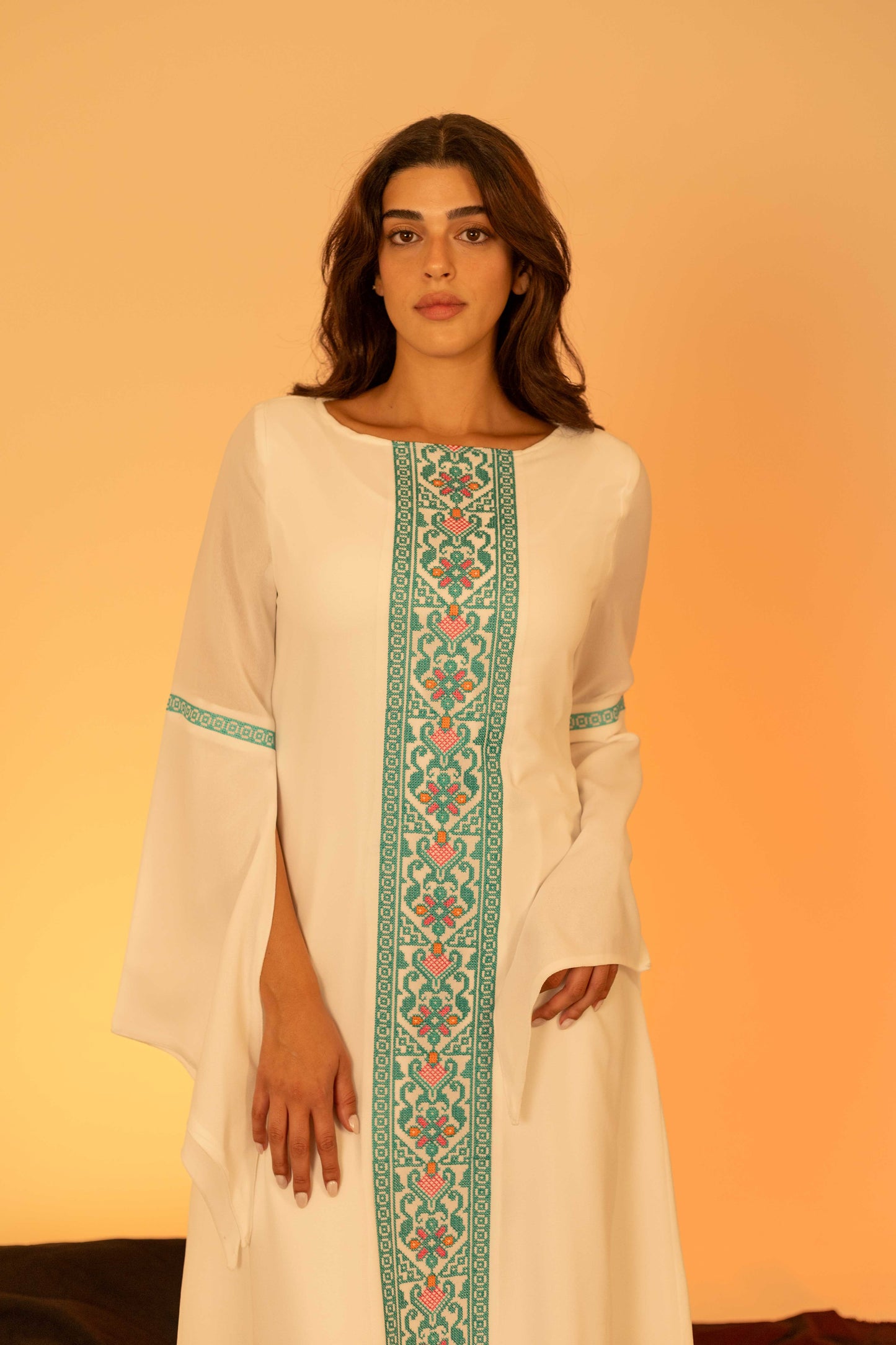 White Butterfly Dress Deerah