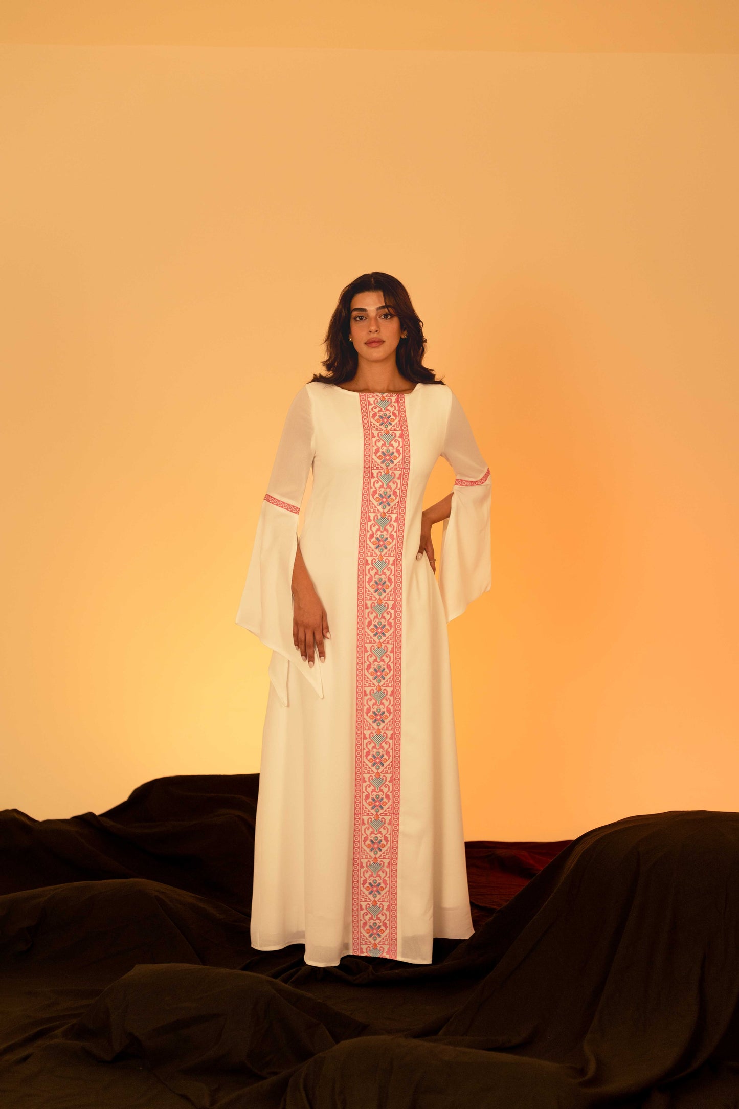 White Butterfly Dress Deerah