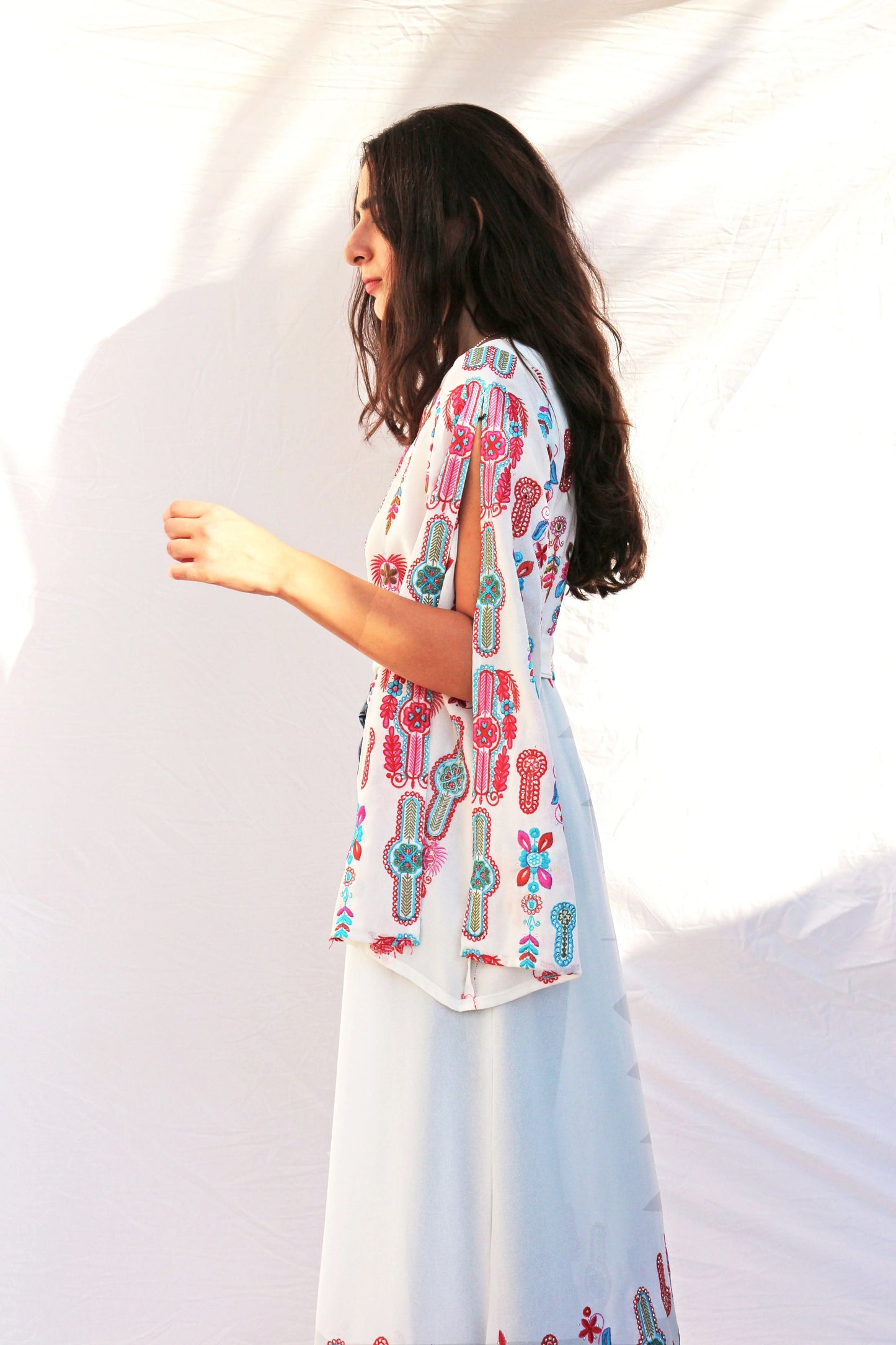 Chiffon Tahriri Kimono Deerah