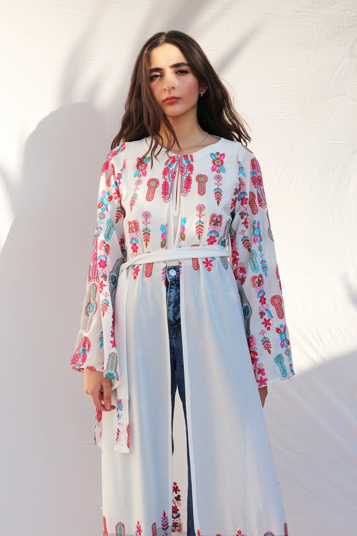 Chiffon Tahriri Kimono Deerah