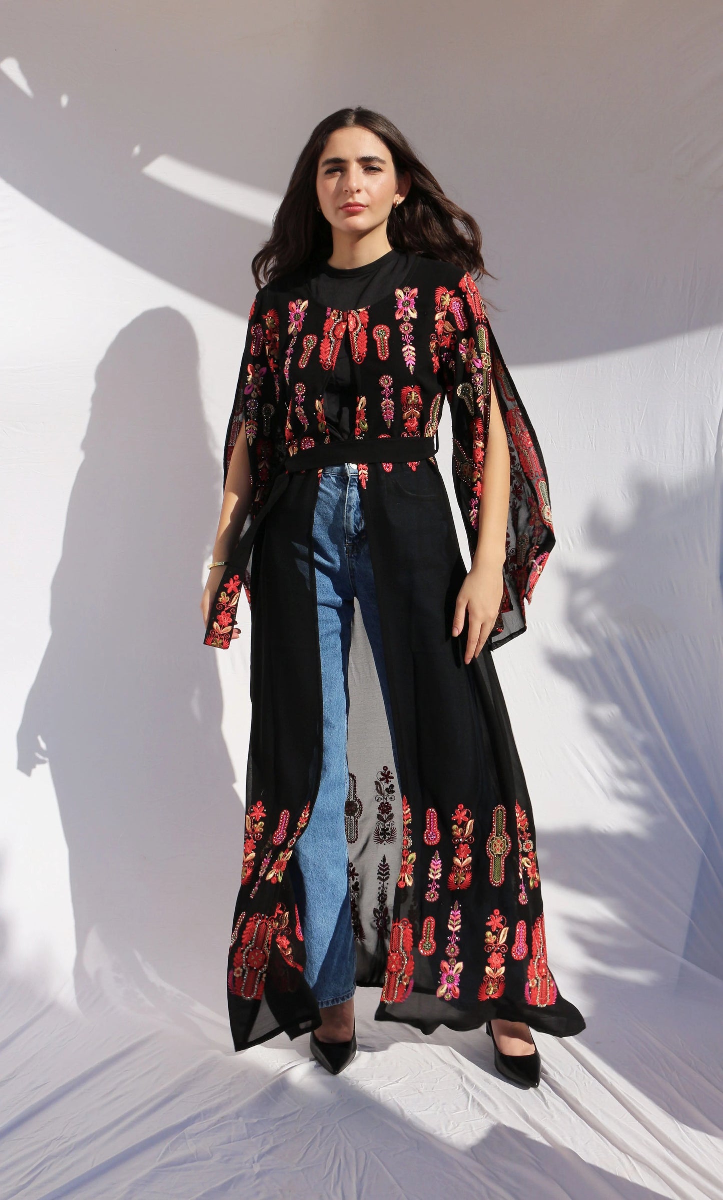 Chiffon Tahriri Kimono Deerah