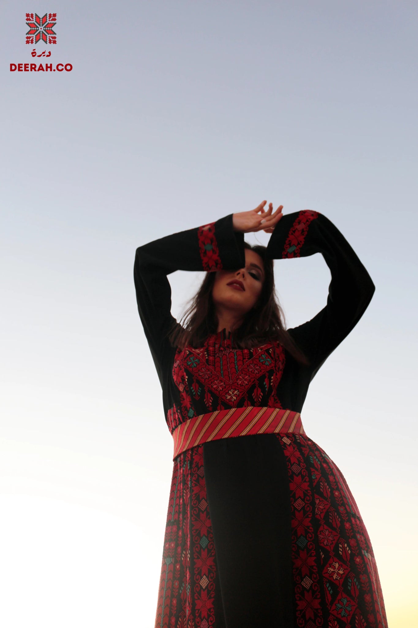 Farah - Hand Embroidered Traditional Dress - Deerah