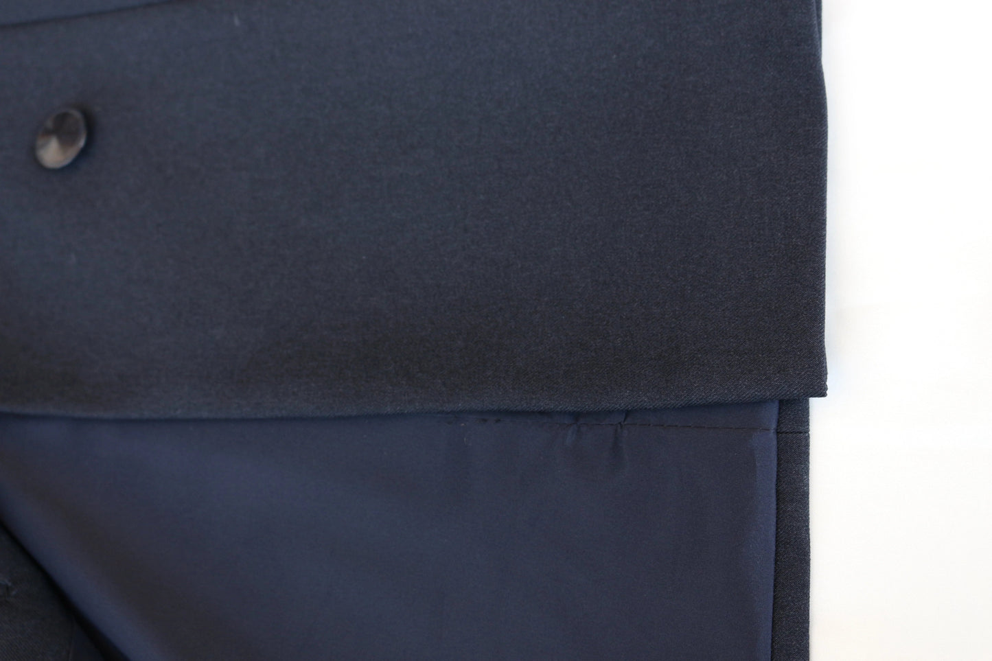 Hand - Embroidered Custom - made Women Pant Suit in Navy Blue - Deerah