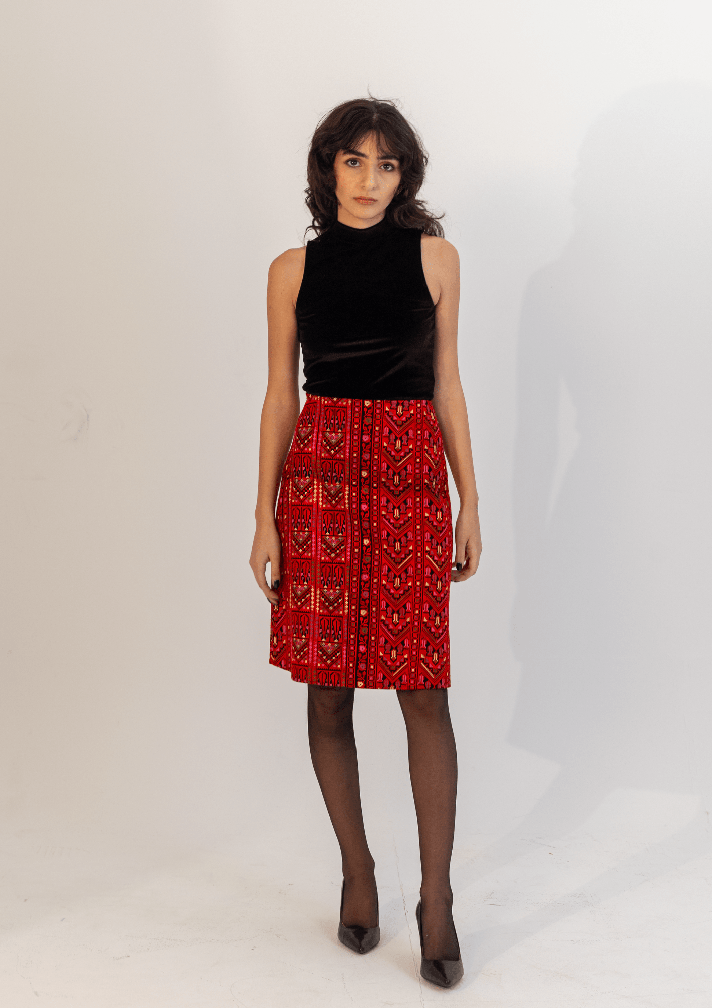 Heavy Embroidered Skirt