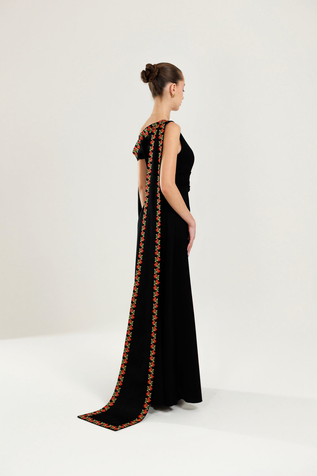 Zaytouna Off-Shoulder Tatreez Dress