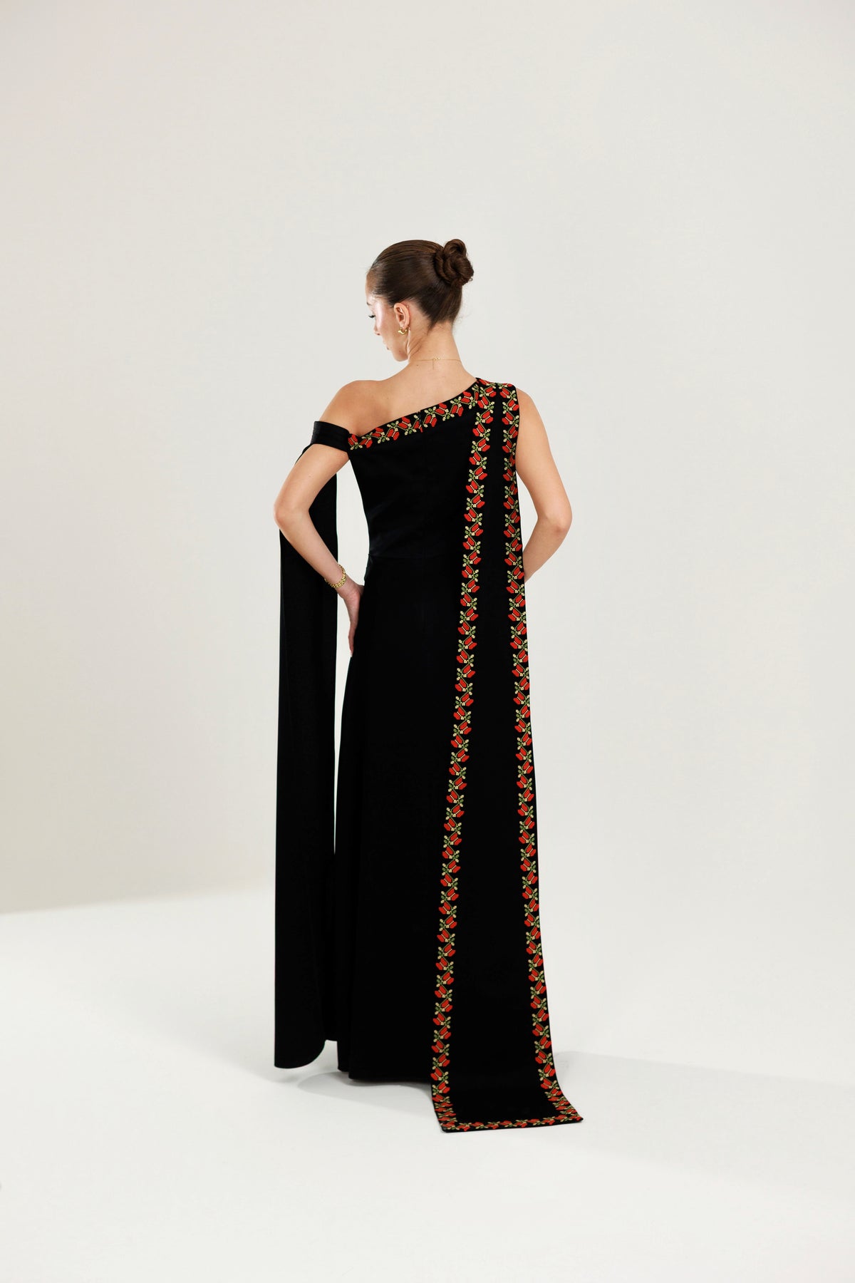 Zaytouna Off-Shoulder Tatreez Dress