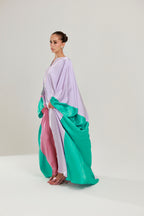 Color Block Abaya