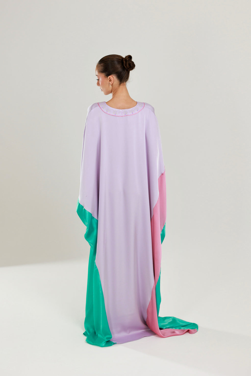 Color Block Abaya