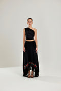 The Hand Embroidered Fringe Skirt