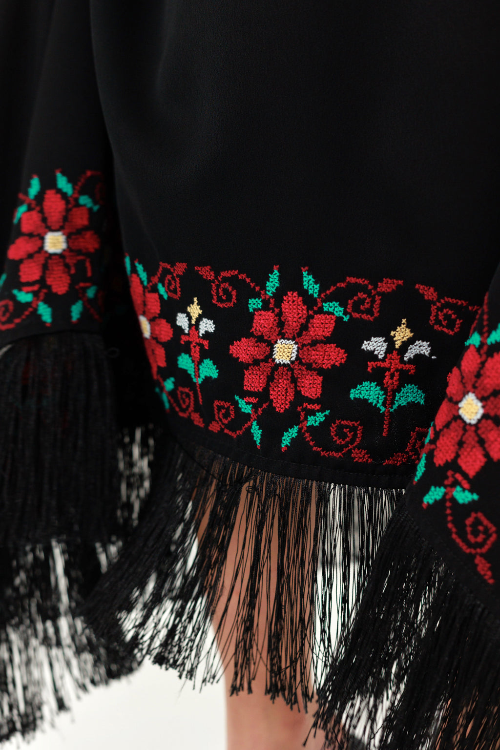The Hand Embroidered Fringe Skirt