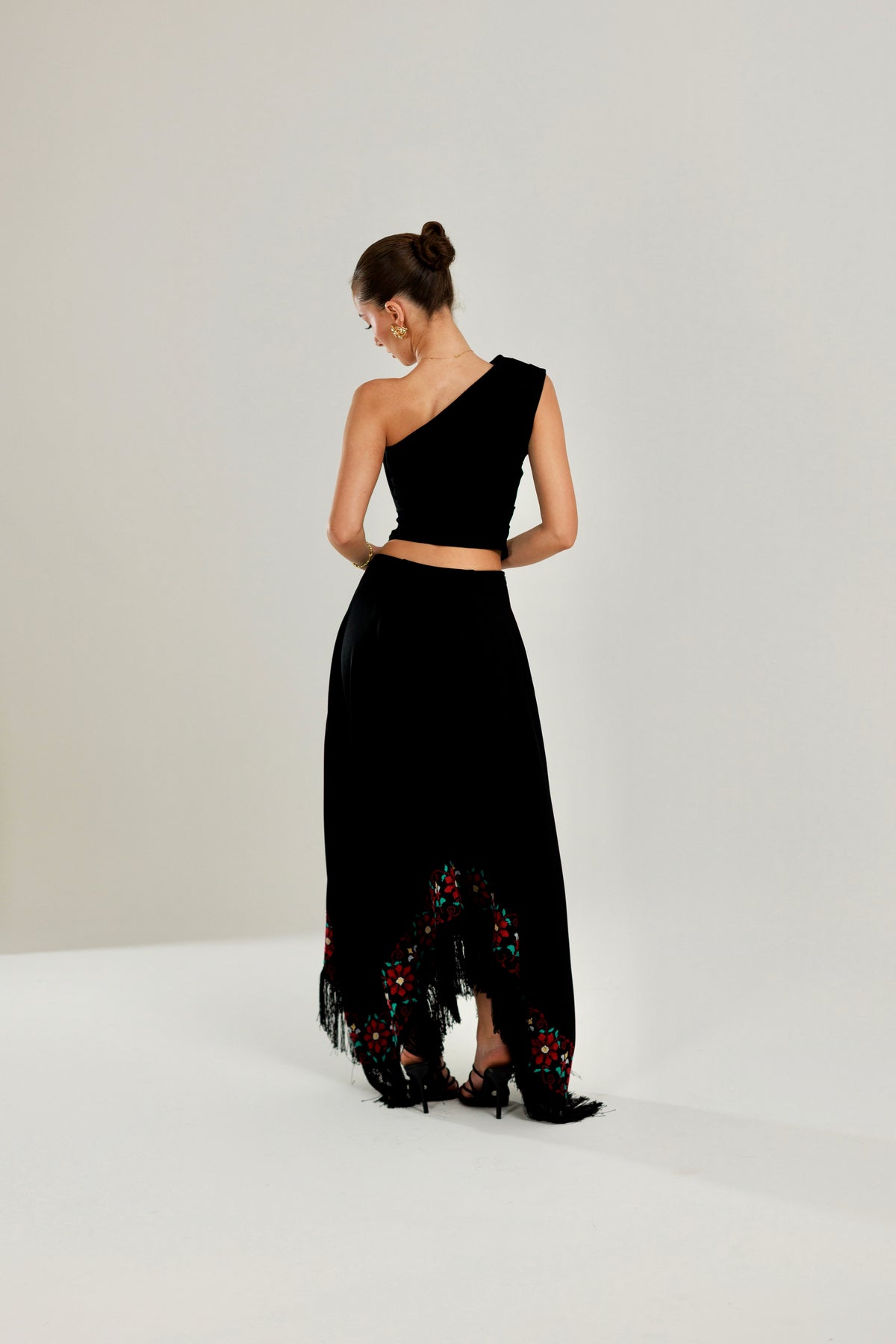 The Hand Embroidered Fringe Skirt