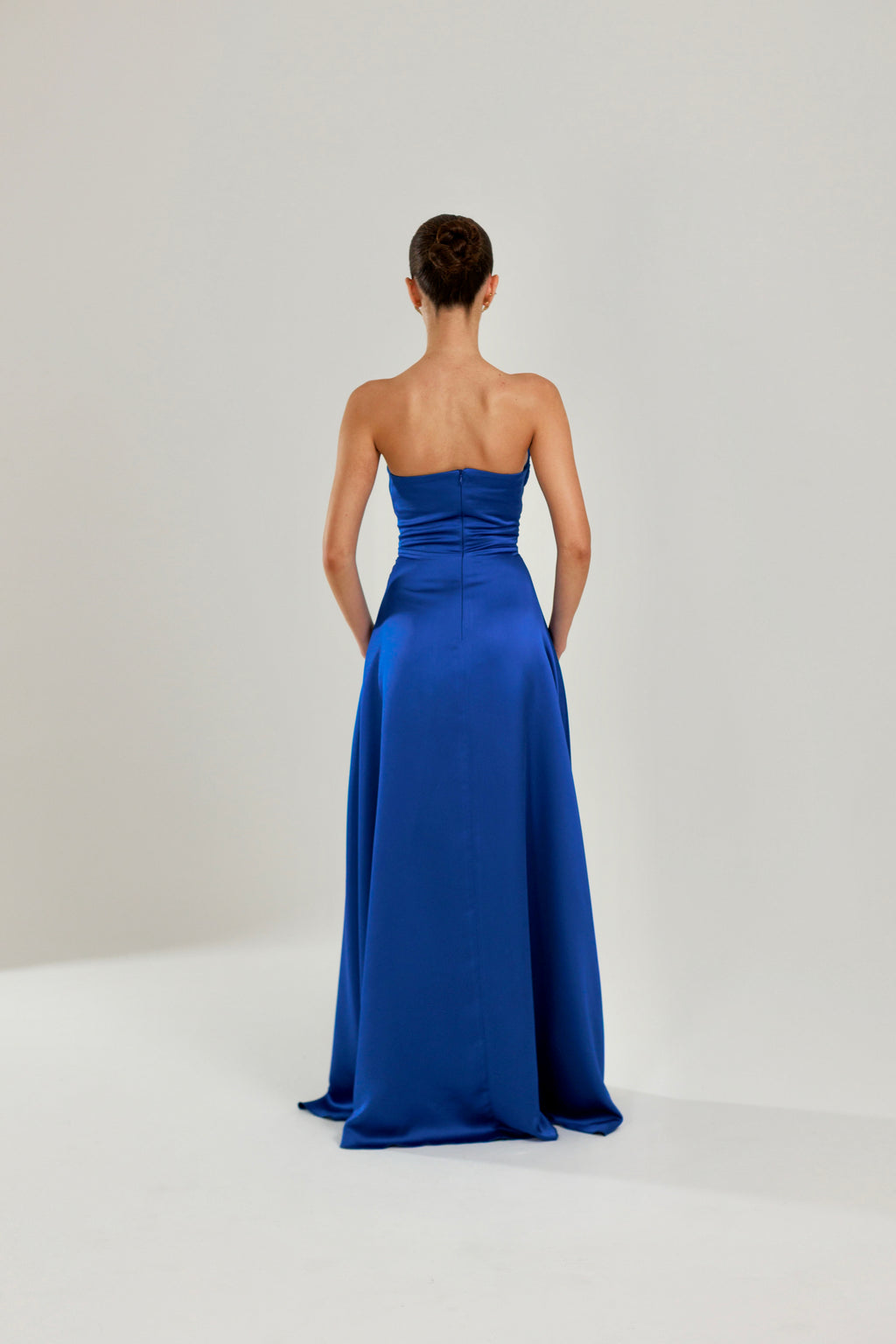 Blue Strapless Dress