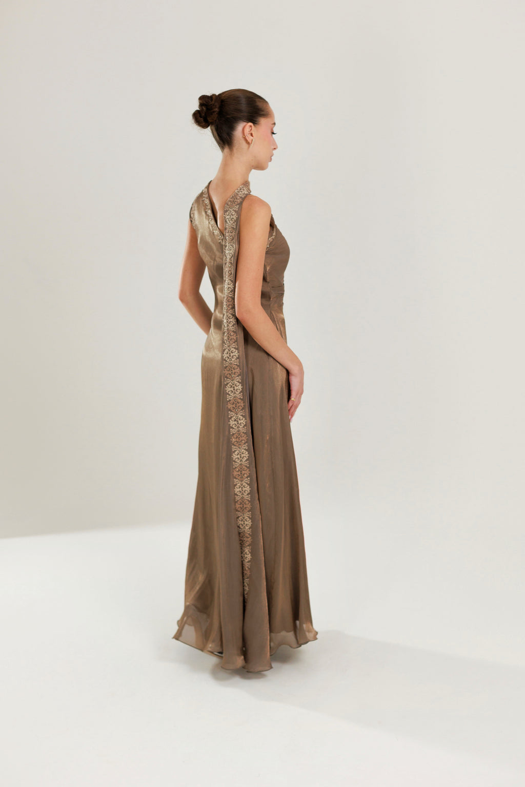 The Meera - Hand Embroidered Organza Dress