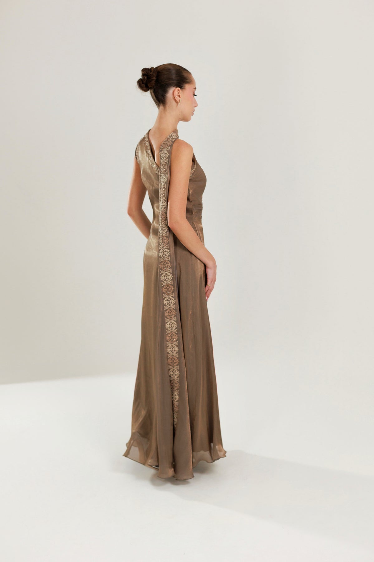 The Meera - Hand Embroidered Organza Dress