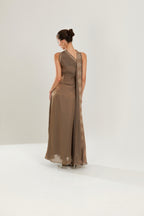 The Meera - Hand Embroidered Organza Dress