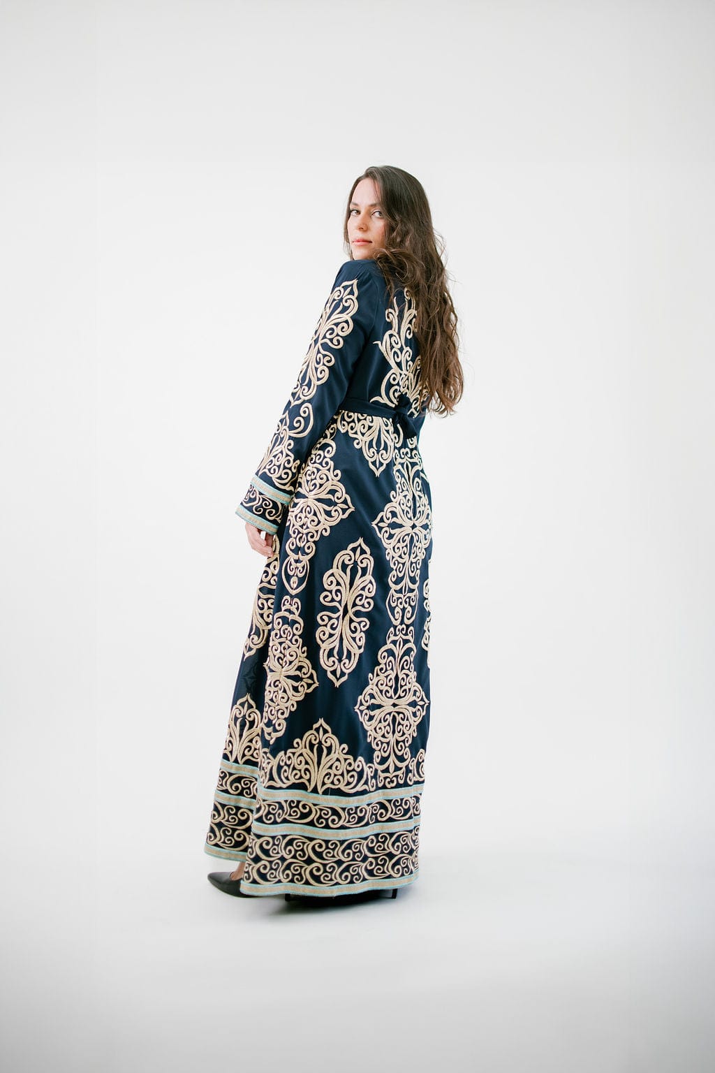 Arabian Kaftan in Navy - Deerah