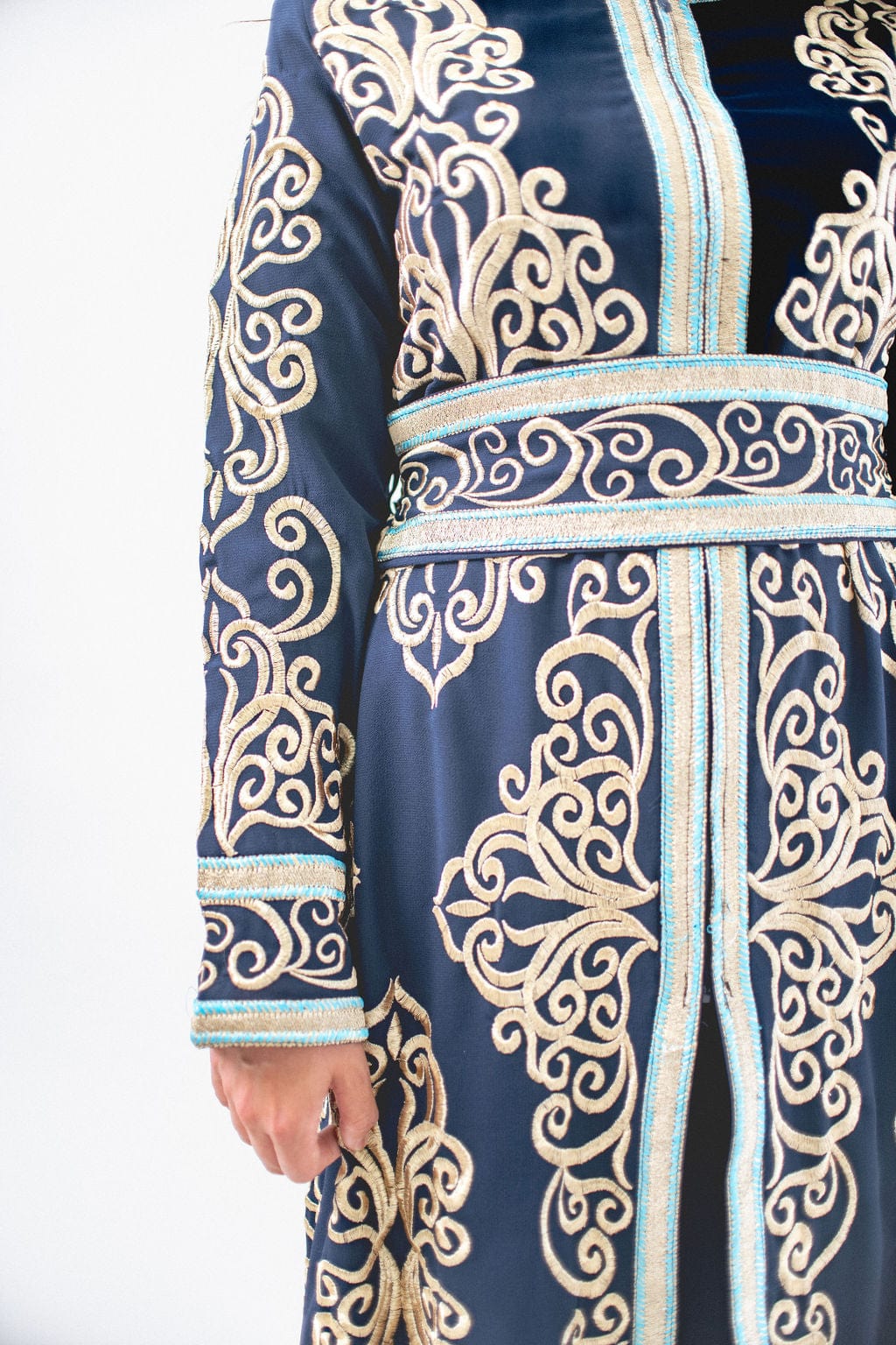 Arabian Kaftan in Navy - Deerah