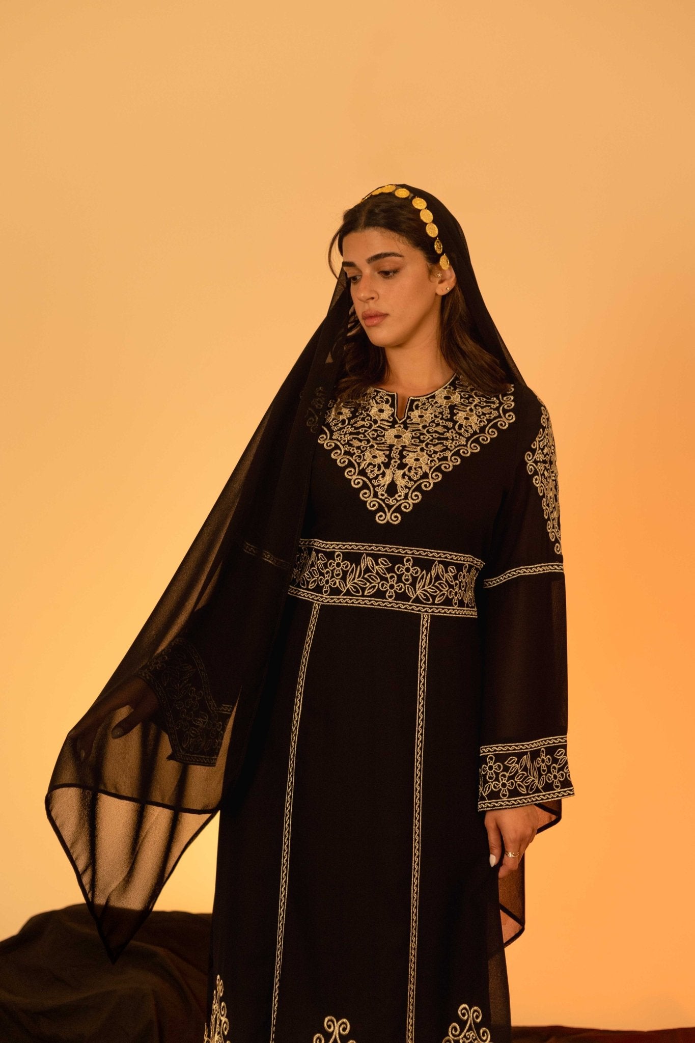 arab dress Eid Women Middle East Embroidery Woven Fabric Kaftan Dress Urgarment Coats Cardigans Arabian Princess Dress | Deerah