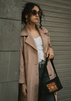 Bethlehem Embroidered Baguette Bag - Deerah