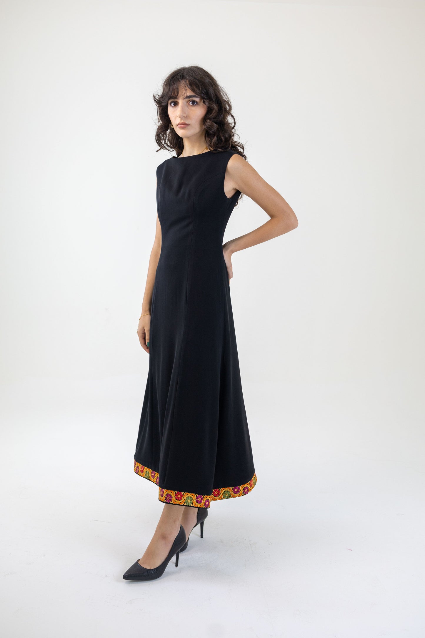 The Sandra Boat-neck Dress Deerah