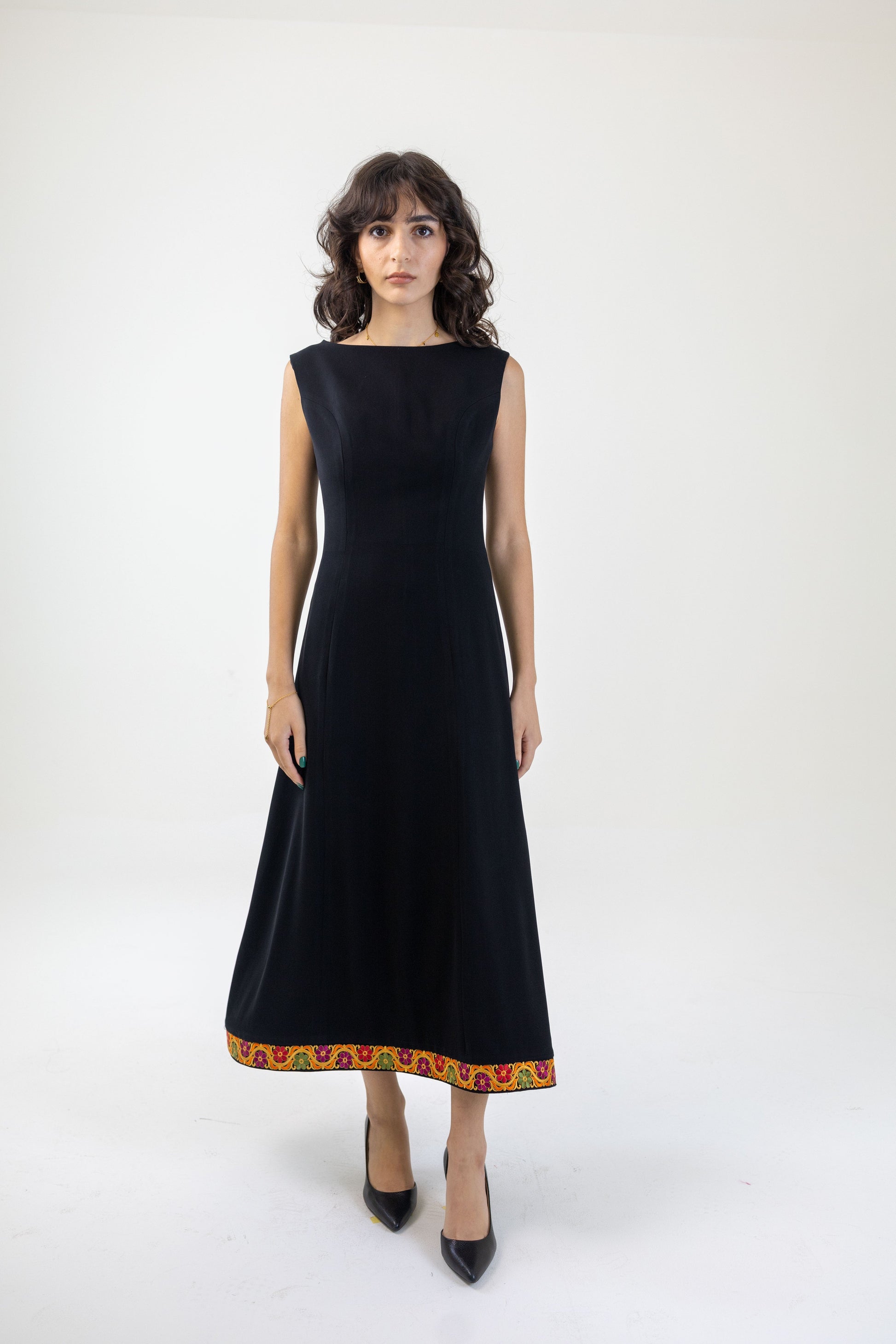 The Sandra Boat-neck Dress Deerah