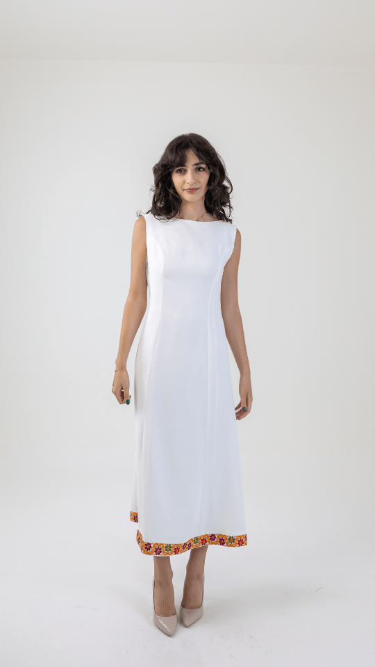 The Sandra Boat-neck Dress Deerah