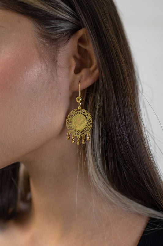 Coin Earrings - Deerah