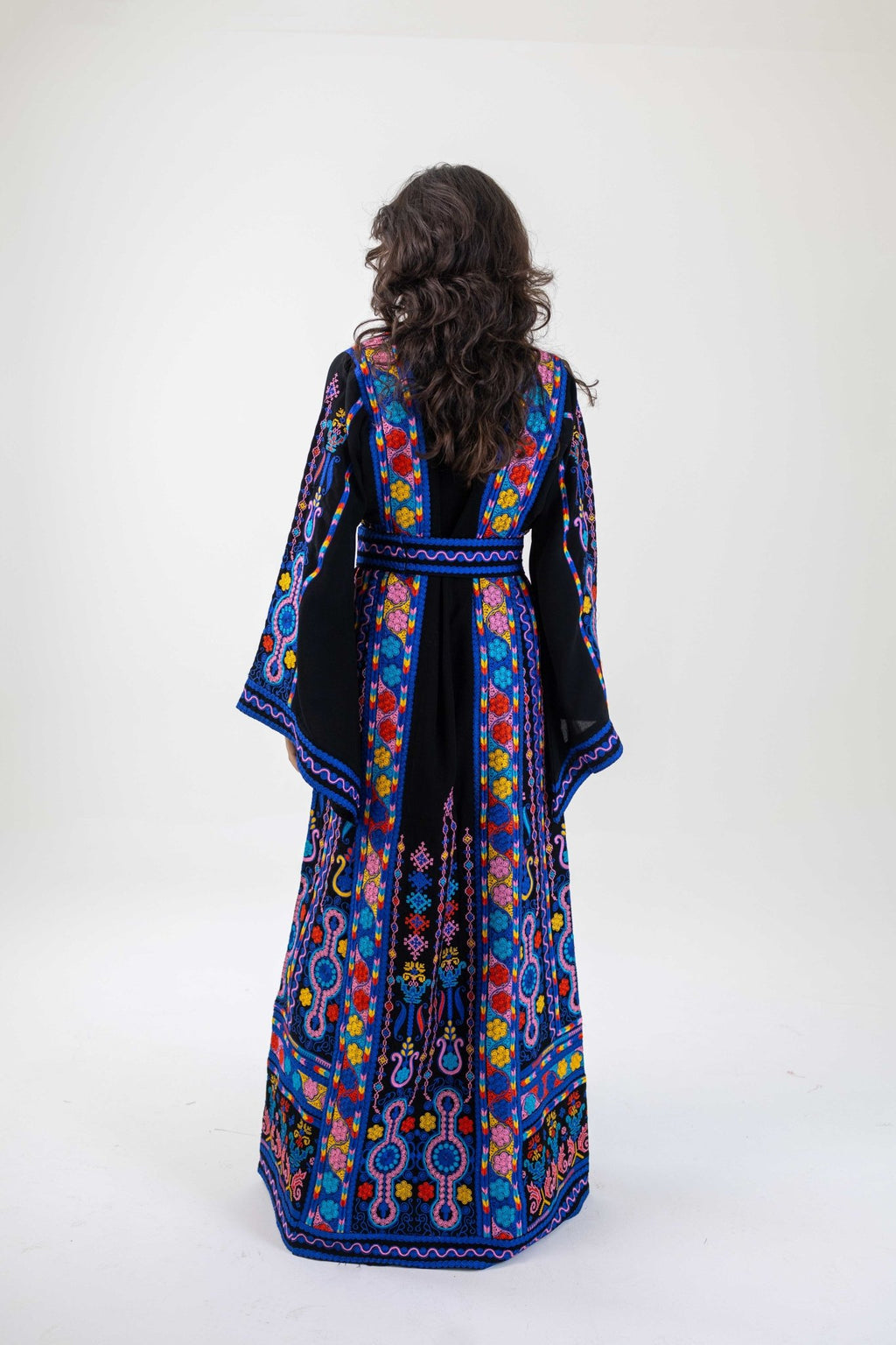 Color Pop Traditional Palestinian Thobe Dress - Deerah