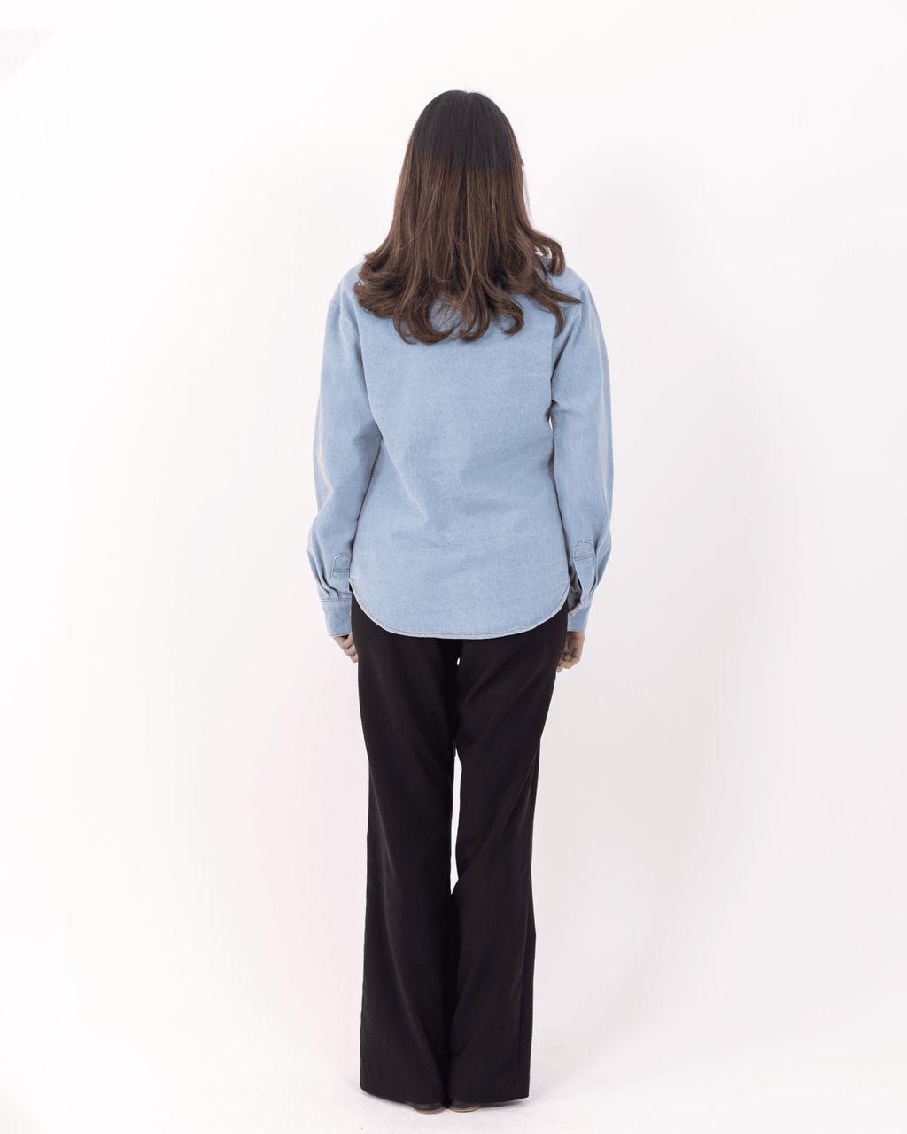 Denim Button - up Shirt - Deerah