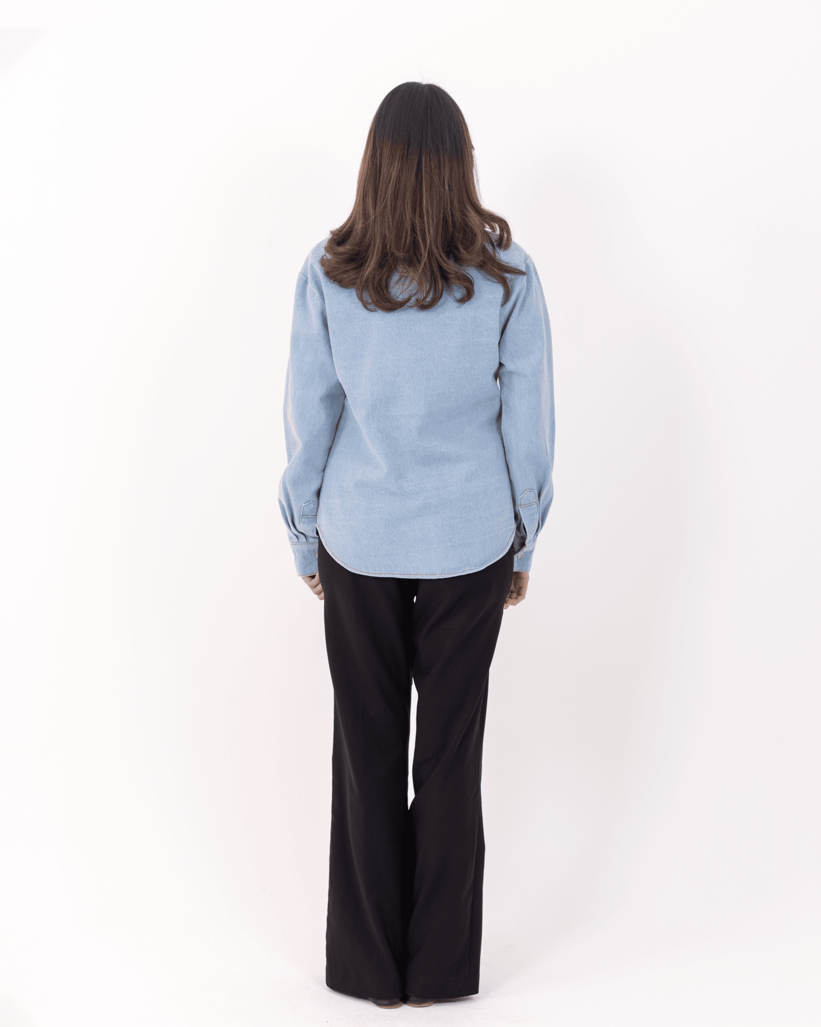 Denim Button - up Shirt - Deerah
