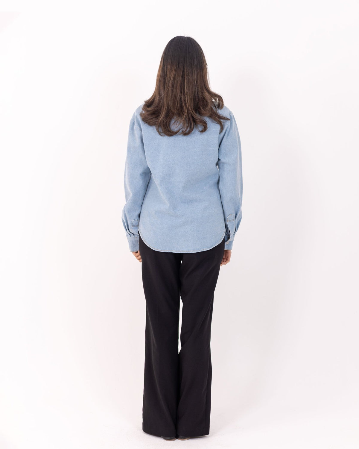 Denim Button - up Shirt - Deerah