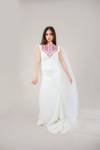 Diala - Hand Embroidered Palestinian Bridal Dress - Deerah