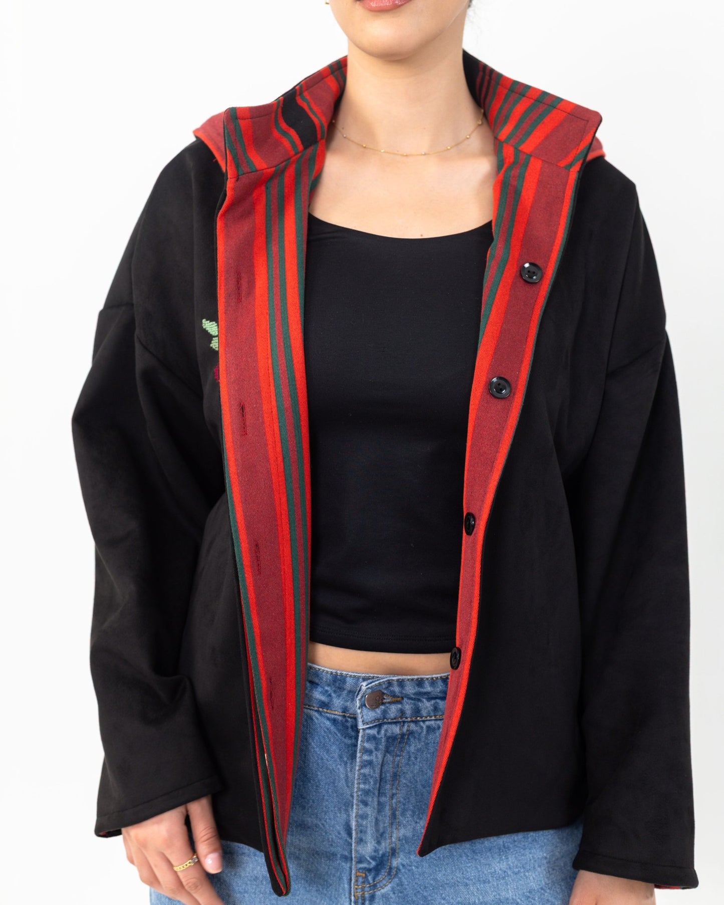 Double - faced Majdalawi Suede Jacket - Deerah