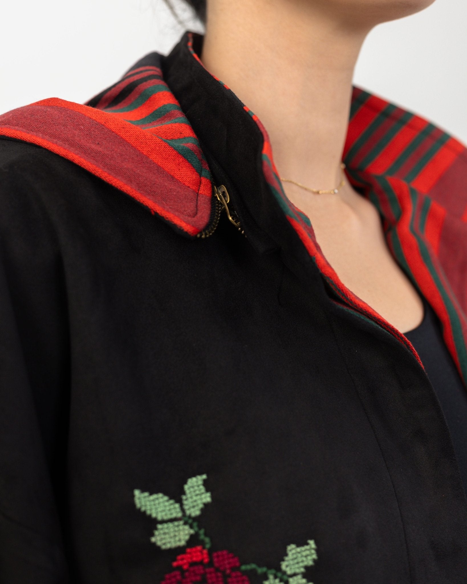 Double - faced Majdalawi Suede Jacket - Deerah