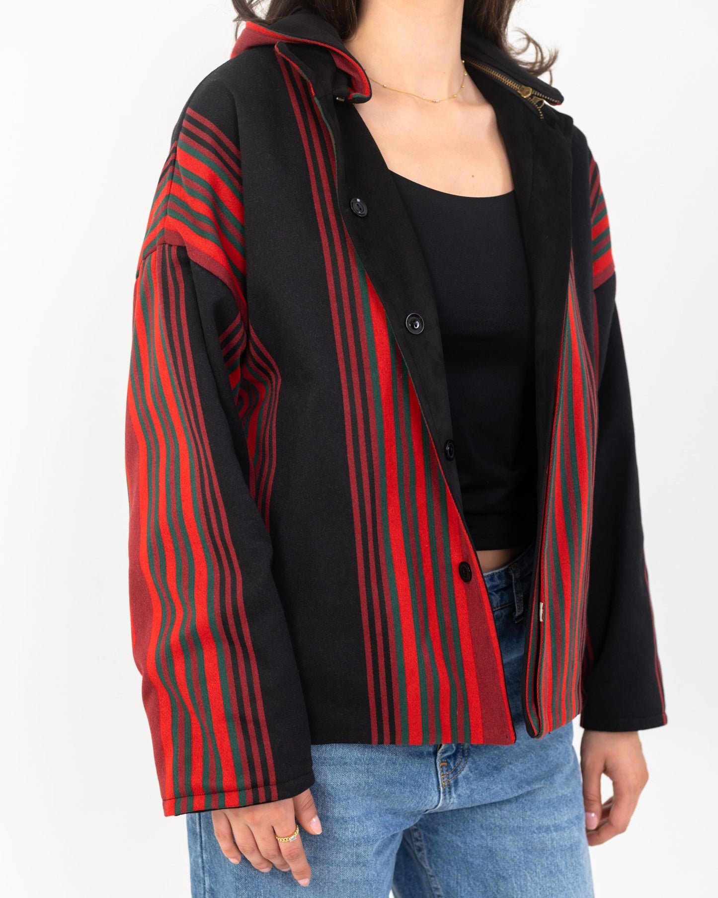 Double - faced Majdalawi Suede Jacket - Deerah