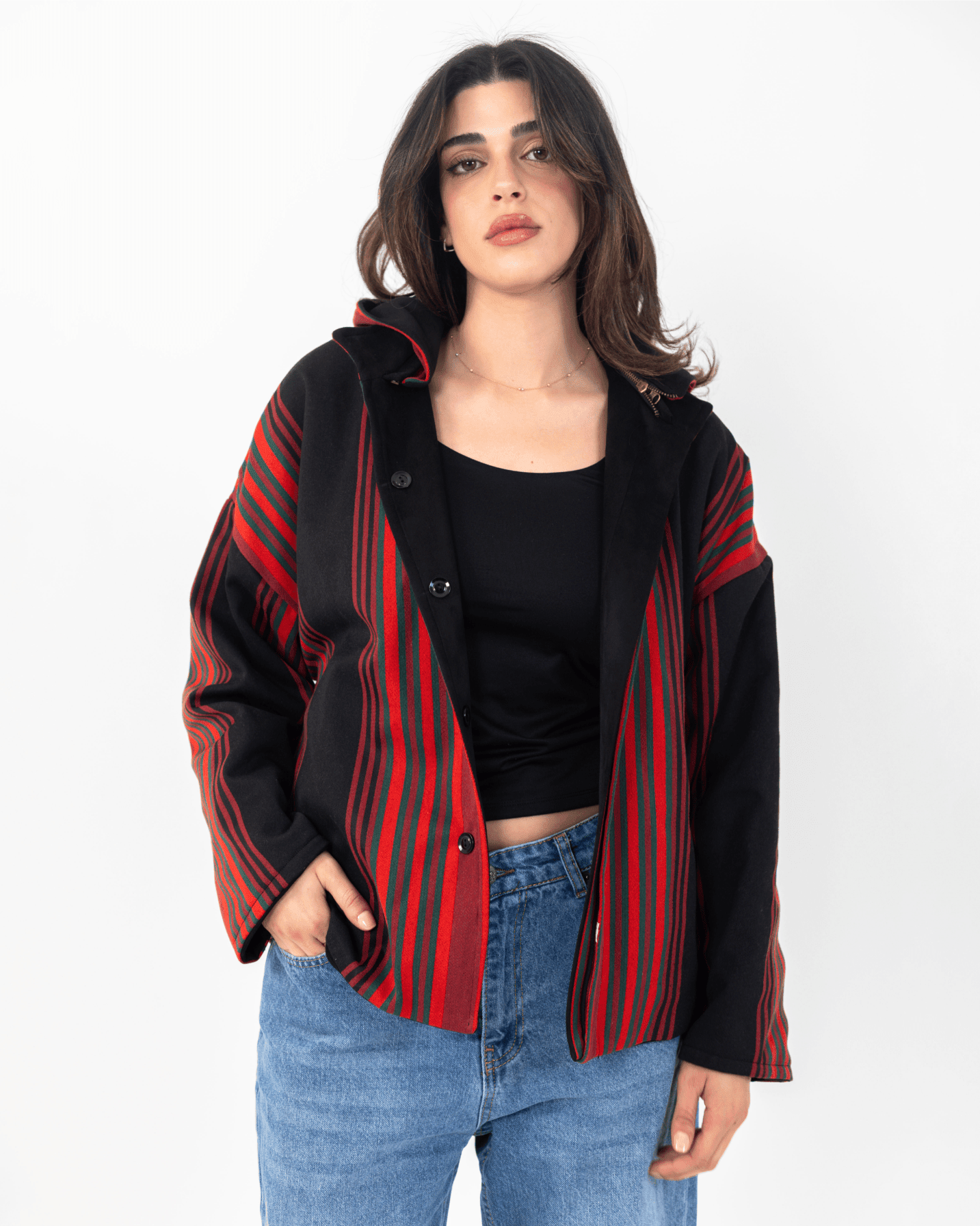 Double - faced Majdalawi Suede Jacket - Deerah